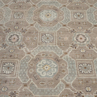 Khotan Loom 9x12 Muted Geometric Medallions Wool Rug