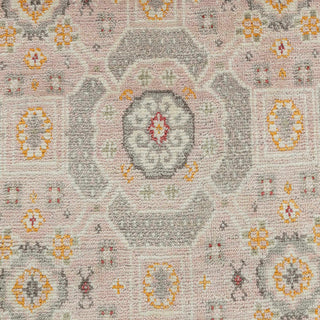 Gregory 8x10 Blush Pink Medallion Mamluk Woolen Rug