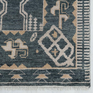 Nomad 9x12 Tribal Geometric Design Woolen Rug