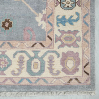 Melaine 9x12 Distressed Decorative Border Oushak Rug