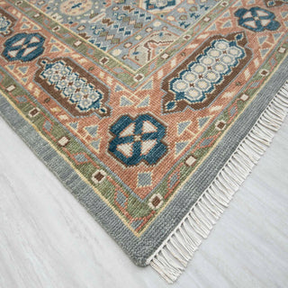 Aramaic 9x12 Geometric Medallion Mamluk Rug