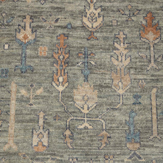 Vivien 8x10 Cypress Tree Motifs Fine Knotted Wool Rug