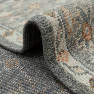 Adeel 8x10 Gray Traditional Oriental Style Wool Rug