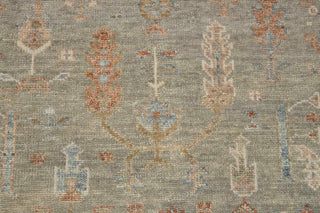 Helms 9x12 Distressed Oushak Inspired Wool Rug