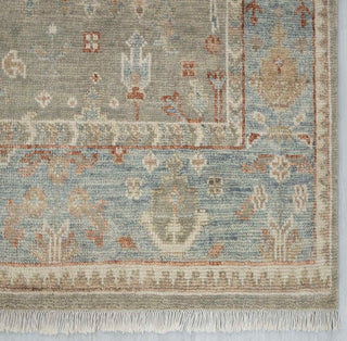 Helms 9x12 Distressed Oushak Inspired Wool Rug