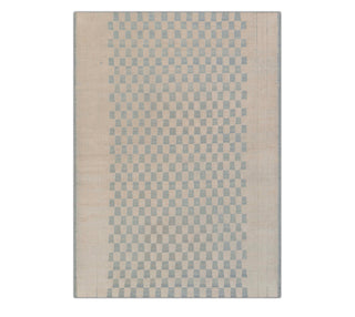 Lewis 8x10 Checkerboard Low Pile Woolen Rug
