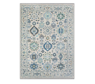 10x14 Ivory Fine Hand Knotted Modern Oushak Rug For Living Room / Bedroom