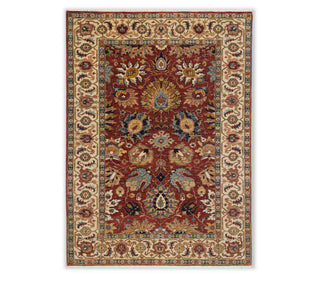 4x6 Small Area Vintage Persian Look Rust Wool Kitchen Rug