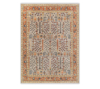 12X15 Classic Persian Tree of Life Gray Rust Modern Designer Soft Wool Turkish Style Oversize Oushak Rug