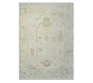12x15 Hand Knotted Large Area Muted Oushak Area Rug