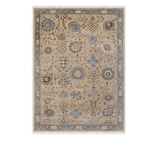 12x15 Large Area Persian Style Oushak Beige Wool handmade indian Rug