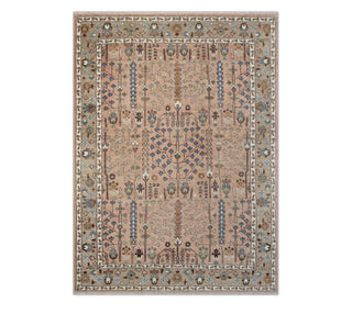 12x15 Large Area hand knotted  Pink Wool Tree Motifs Oushak Rug for living room