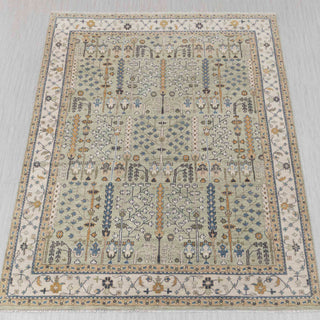 12x15 oversize oushak rug for living room, green wool hand knotted rugs