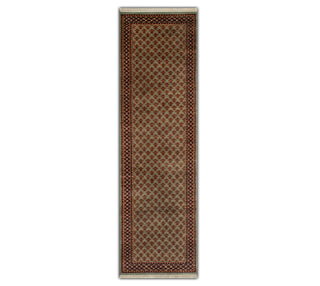 Herati 2'6x10 Fine Weave Persian Senneh Wool Rug