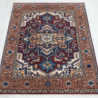 Safiye 8x10 Persian Heriz Serapi Inspired Plush Feel Wool Rug