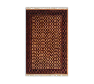 4x6 Beige Baluch Tribal Hand Knotted High KPSI Soft Thick Plush Feel Wool Rug