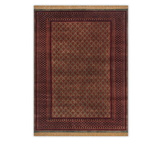 5x7 Green Persian Baluch Hand Knotted High KPSI Soft Plush Feel Wool Rug