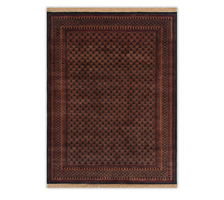 5x8 Black Fine Weave Soft Silky Feel Persian Senneh Rug