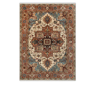 6x9 High KPSI Persian Mahal Serapi Woolen Rug