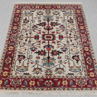 Zahner 8x10 Fine Knotted Floral Motifs Wool Rug