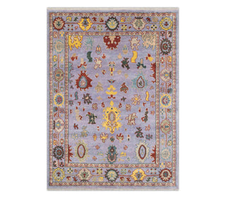 8x10 Area Rug For Living Room Rug Lavender Wool Oushak Rug