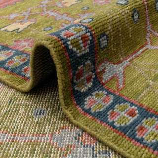 8x10  Area Rug Hand made Green Wool Living Room 