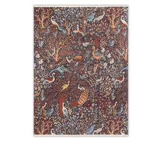 8x10 Charcoal Persian Birds Hunting Garden Scene Soft Wool 8x10 Charcoal Persian Birds Hunting Garden Scene Soft Wool Rug For living room