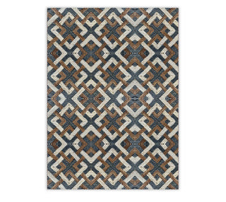 8x10 Geometric Large Area Brown Gray Natural Fiber Area Rug For Living Room / Bedroom