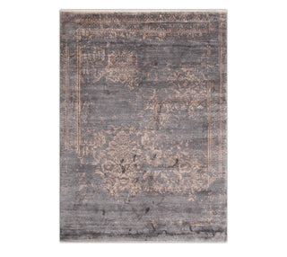 8x10 Gray Cooper Silk Antique Persian Look Handmade Living Room Rug