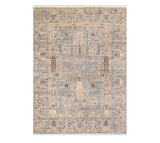 8x10 Gray Rug Handmade Modern Oushak Style Rug