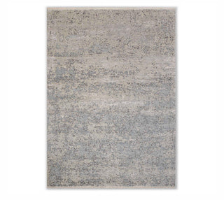8x10 Gray Wool & Silk Indo Nepali Hand Knotted Fine Weave Rug