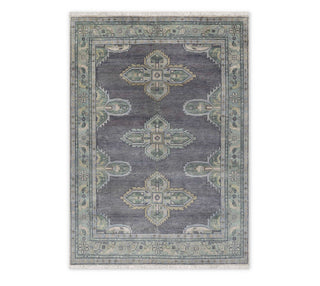 8x10 Gray Wool Vintage Looking Kismet Design Area Rug For Living Room