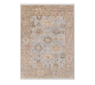 8x10 Hand Knotted Gray Wool Turkish Oushak Rug 