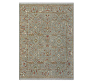 8x10 Hand Knotted Traditional Persian Style Gray Wool Area Rug