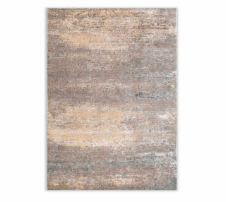 8x10 Handmade Indo Nepali Fine Quality Beige Gray Wool And Silk Area Rug