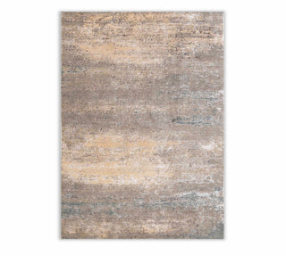 8x10 Handmade Indo Nepali Fine Quality Beige Gray Wool And Silk Area Rug