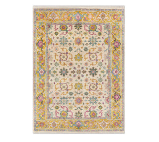 8x10 Ivory Colorful Look Modern Designer Oushak Wool Rug