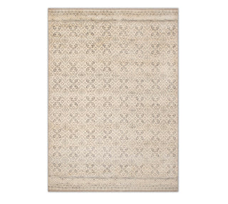 8x10 Ivory Geometric Moroccan Hand Knotted 100% Wool Rug for living room