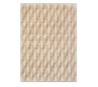 8x10 Ivory Moroccan Diamond Pattern Soft Quality Wool Hand Knotted Rug