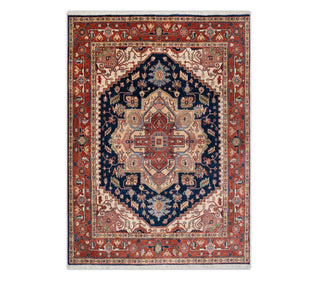 8x10 Navy Rust Fine Quality Persian Heriz Serapi Mahal Rug 9x12 persian rugs