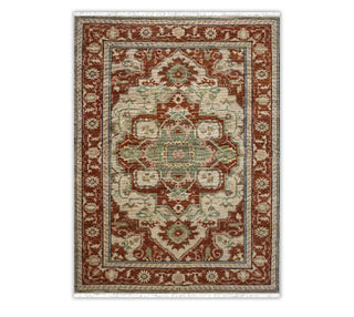 8x10 Persian Hand Knotted Red Wool Area Rug