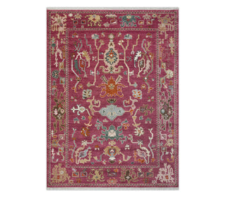 8x10 Raspberry Traditional Persian & Tribal Inspired Wool Rug