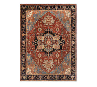  8x10 Red Vintage Persian Serapi Mahal Reproduction Fine Quality Wool Rug