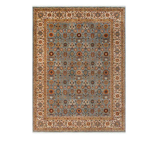  8x10 Traditional Persian Mina Khani Floral Hand Knotted Wool Rug