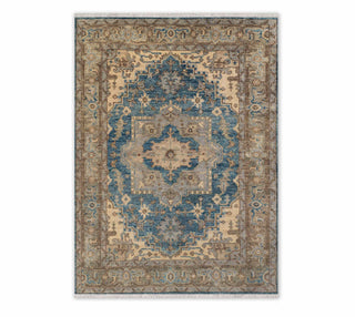 8x10 Turquoise Blue Persian Style Handmade Wool Area Rug Carpet