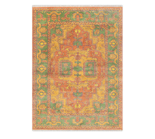8x10 Yellow Green Vintage Persian Style Hand Knotted Living Room Rug