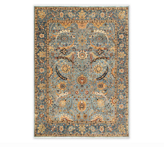8x10 area rug Grey Retro Kerman Hand Knotted High Quality Wool Rug for bedroom