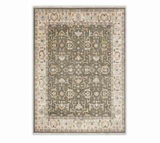 8x10 area rug Olive Green Classic Persian Style Wool Rug For Living Room