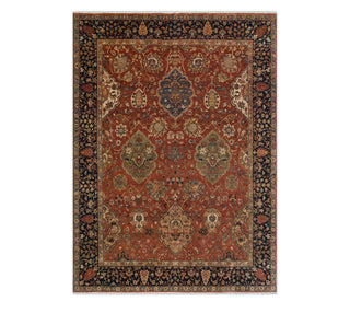 8x10 Vintage Persian Style Inspired Red Wool Rug For Living Room