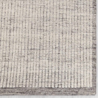  8x10 minimalist striped pattern hand knotted wool rug